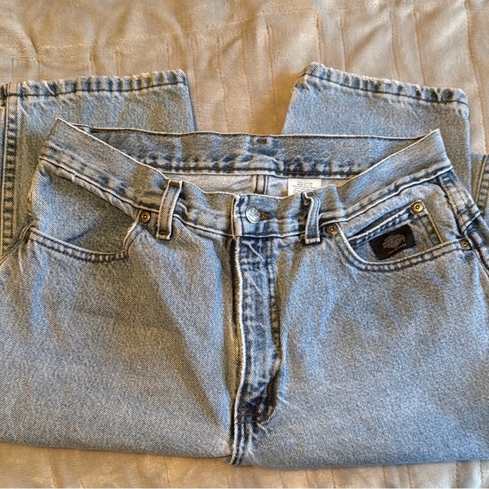Harley-Davidson Blue Straight Leg Jeans Classic Style